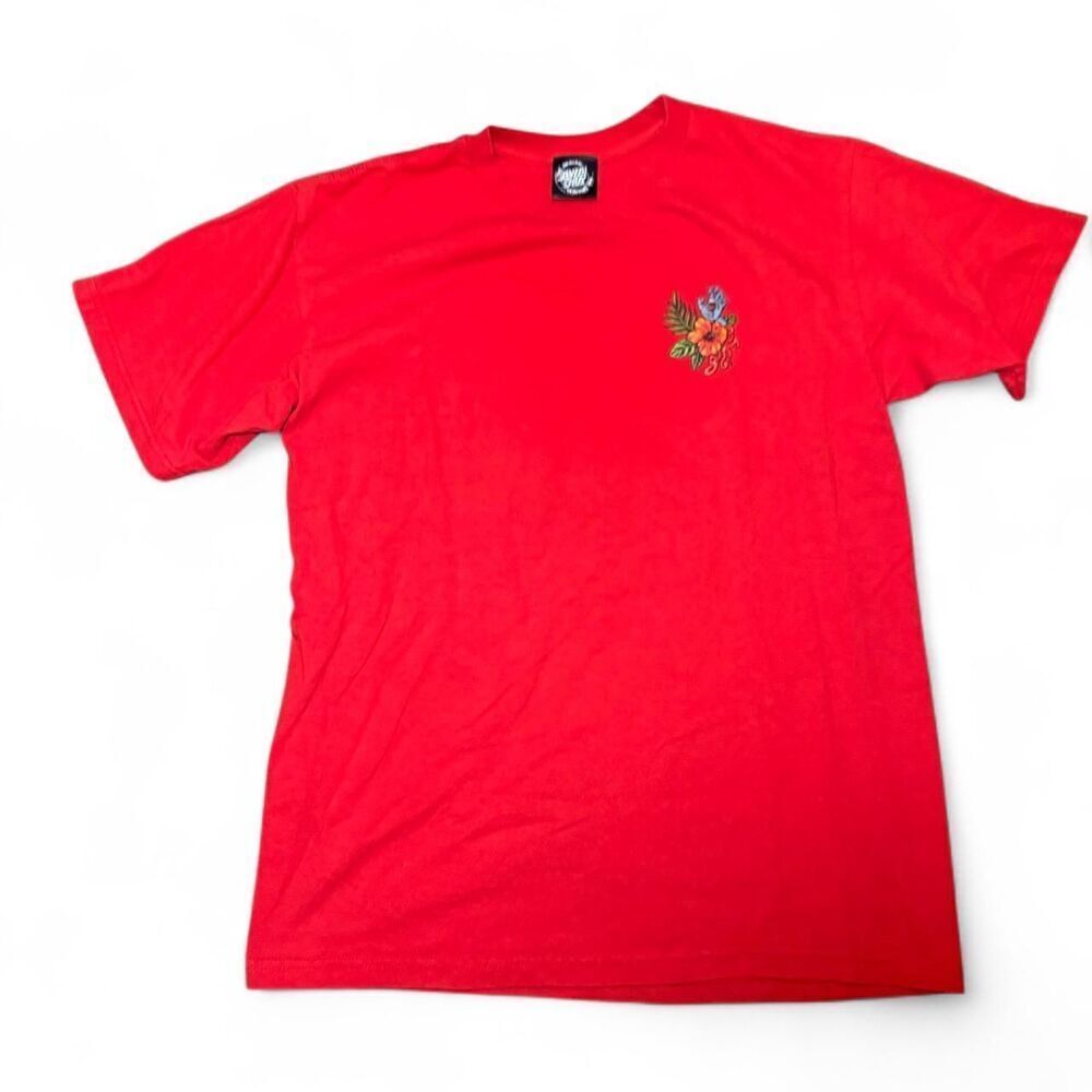 Santa-cruz Men's Red Vintage Skater T-shirt Size Medium
